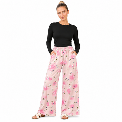 Daisy Printed Palazzo Trousers | 2 Colours