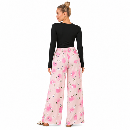 Daisy Printed Palazzo Trousers | 2 Colours