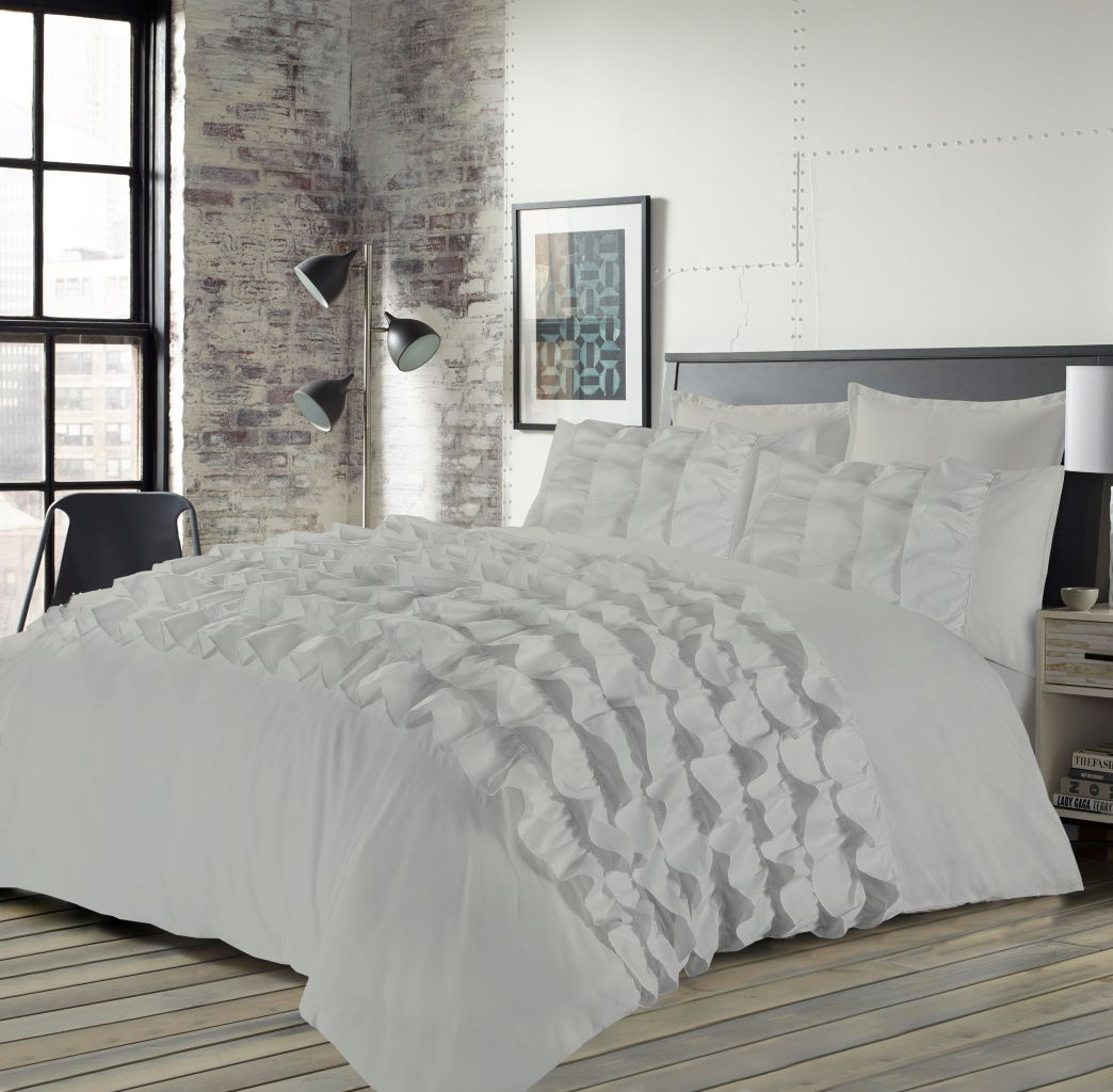 Priscilla Ruffled Duvet Cover Set | 3 Colours