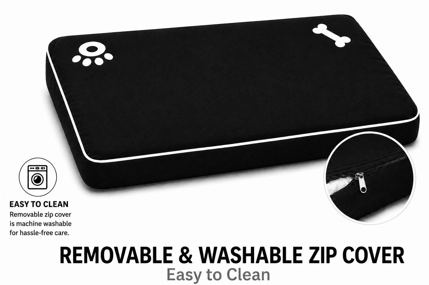 Pet Bed Mats Bone & Paw | 9 Colours | 2 Sizes