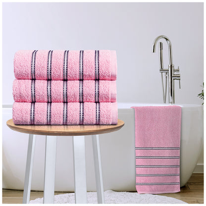 100% Cotton Bromley Stripe Towels | 8 Colours | 600 GSM