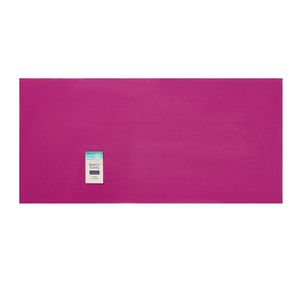 Solid Sand Free Beach Towel | 12 Colours | 152CM × 71CM