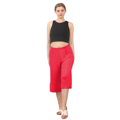 Plain Elastic Waist Culottes Cropped Shorts | 11 Colours