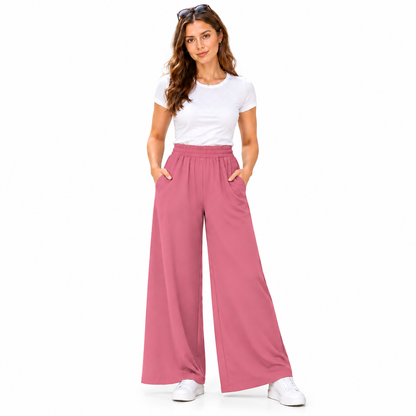Plain Palazzo Trousers | 12 Colours