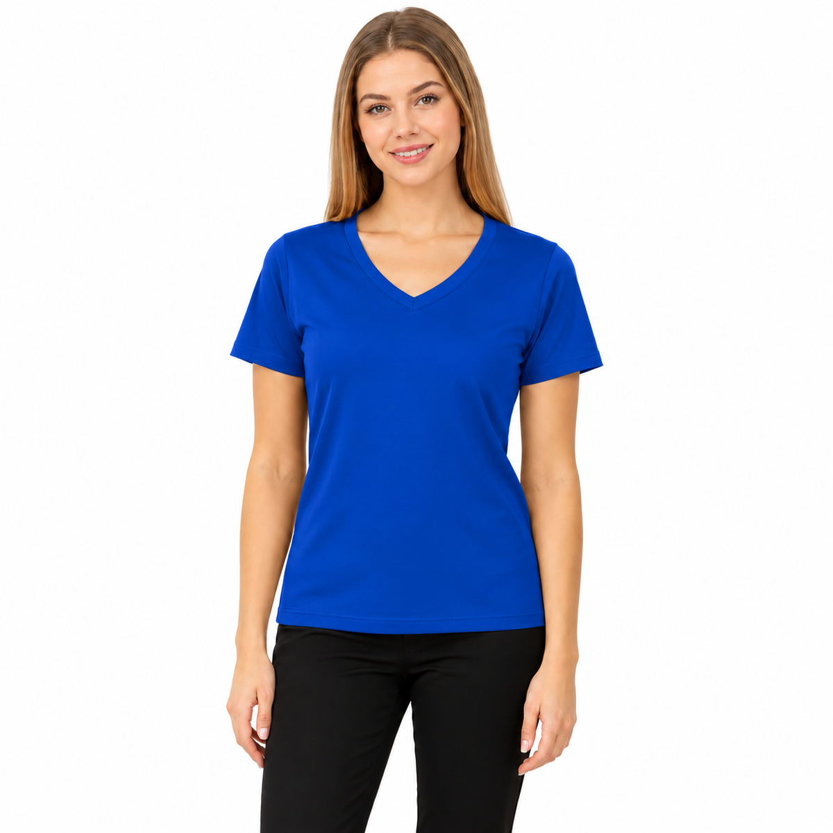 Royal Blue V-Neck T-Shirt