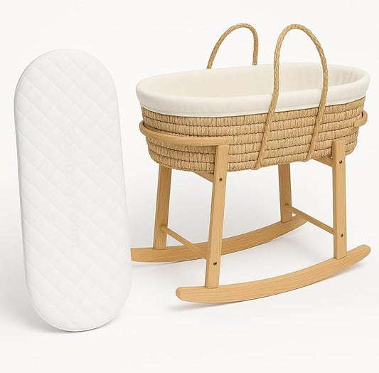 Moses Basket Cot Bed Mattress | 67 × 30 × 4 cm