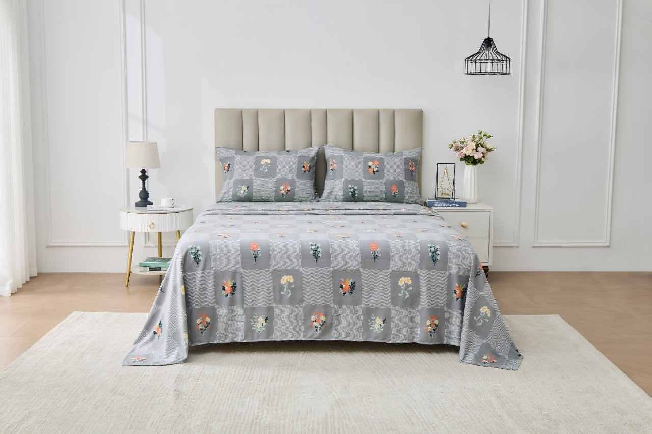 Sanareto Soft Touch Printed Sheet Set