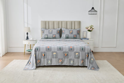 Sanareto Soft Touch Printed Sheet Set