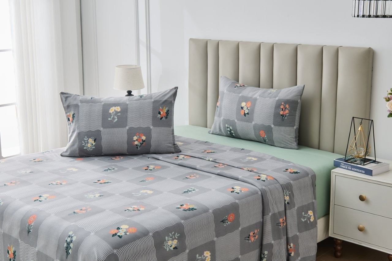 Sanareto Soft Touch Printed Sheet Set