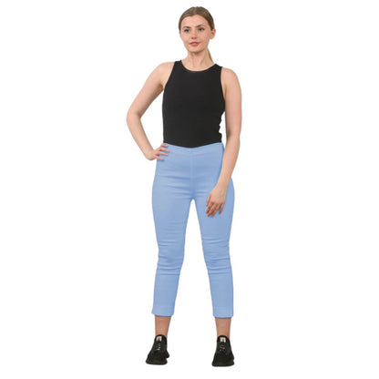 3/4 Stretch Capri Trousers | 13 Colours
