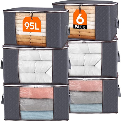 95L Under Bed Storage Bag | Pack of 3 & 6