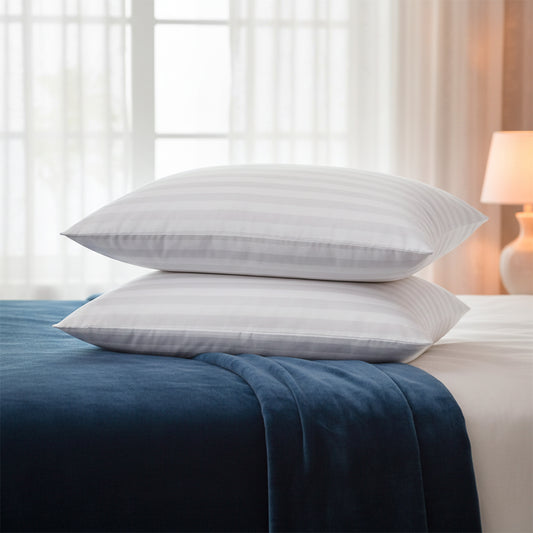 Satin Stripe Bounce Back Pillows | Pack of 2