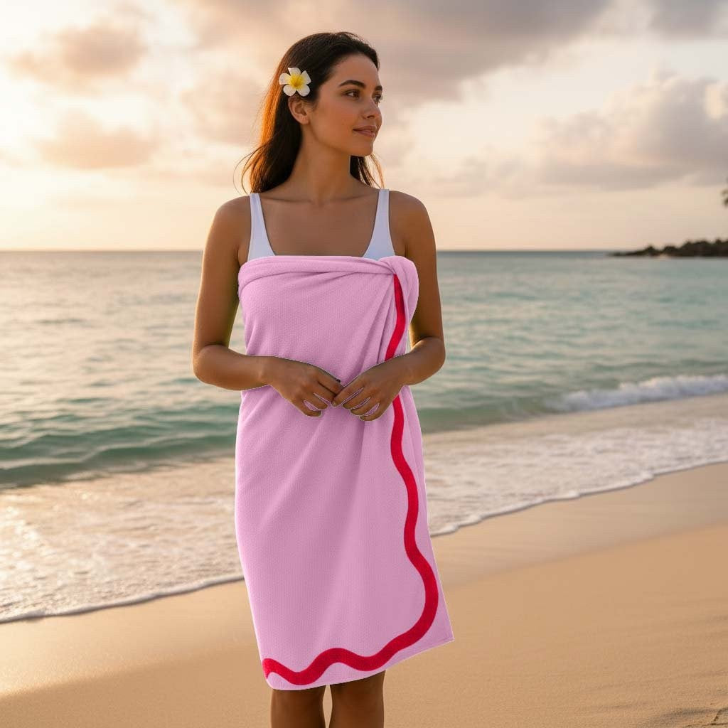 Scallop Edge Beach Towel | 4 Colours | 152CM × 71CM