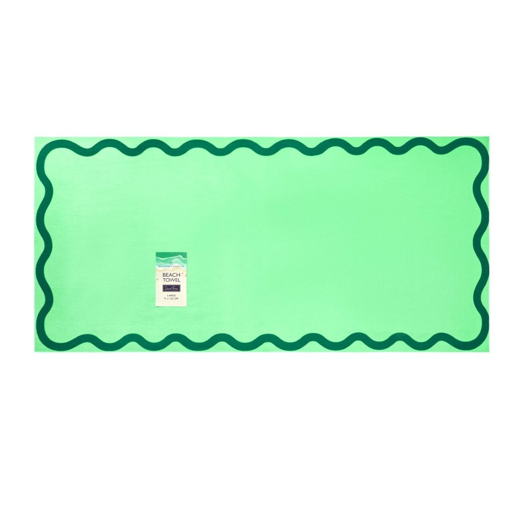 Scallop Edge Beach Towel | 4 Colours | 152CM × 71CM