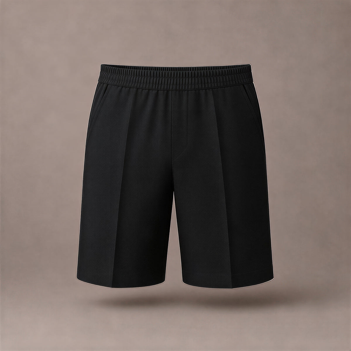 Black Plus Size Pull-On School Shorts – Full Elasticated Waist