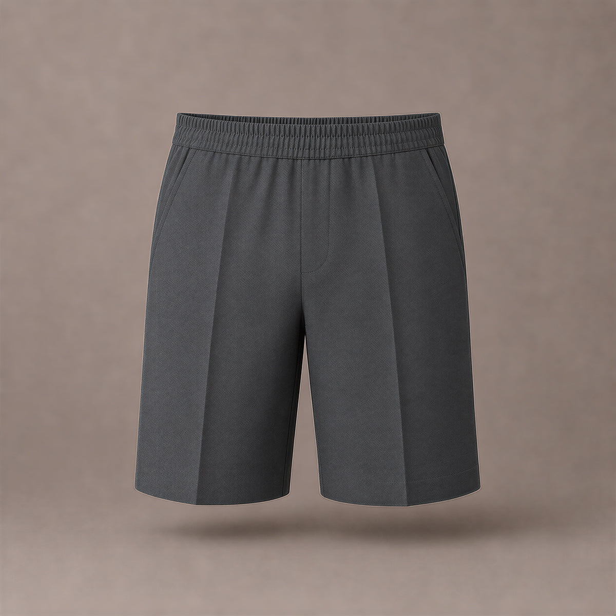 Grey Pull-On School Shorts – Full Elasticated Waist