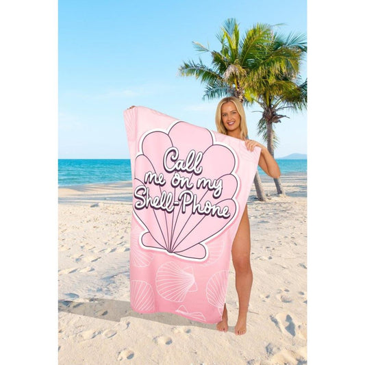 Shell Phone Sand Free Beach Towel | 180CM × 100CM