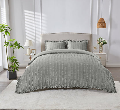 St. Albans Seersucker Duvet Cover Set | 4 Colours