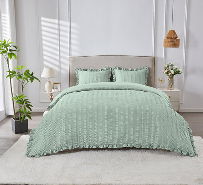 St. Albans Seersucker Duvet Cover Set | 4 Colours