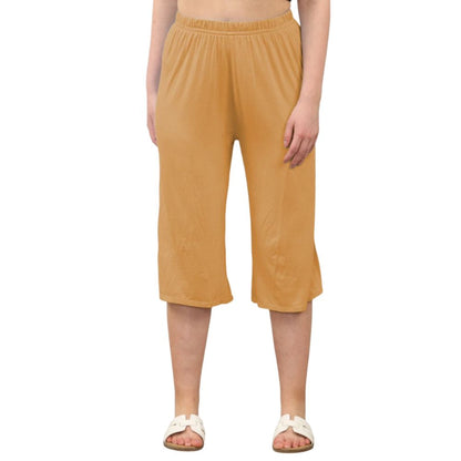 Plain Elastic Waist Culottes Cropped Shorts | 11 Colours
