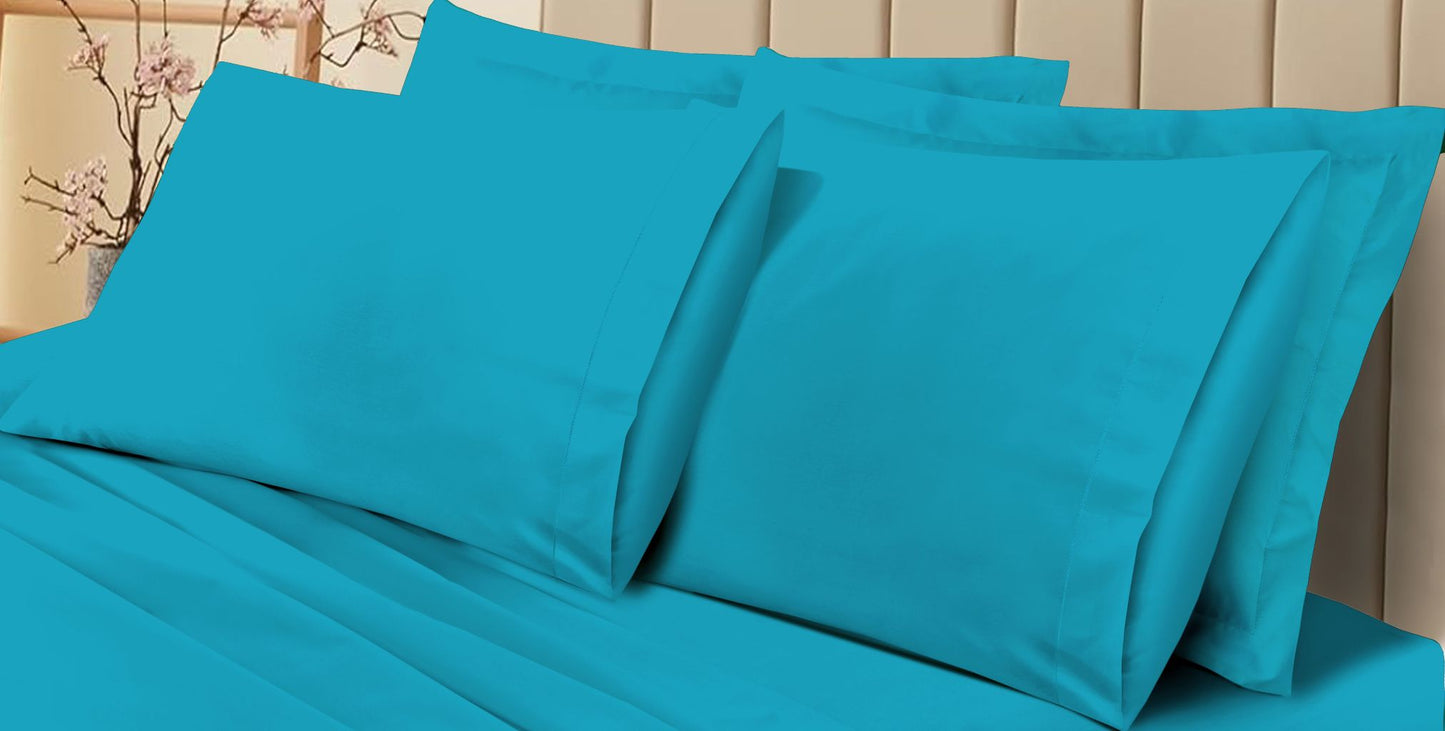 180TC Percale Poly Cotton Pillow Cases | Pack of 4 | 14 Colours