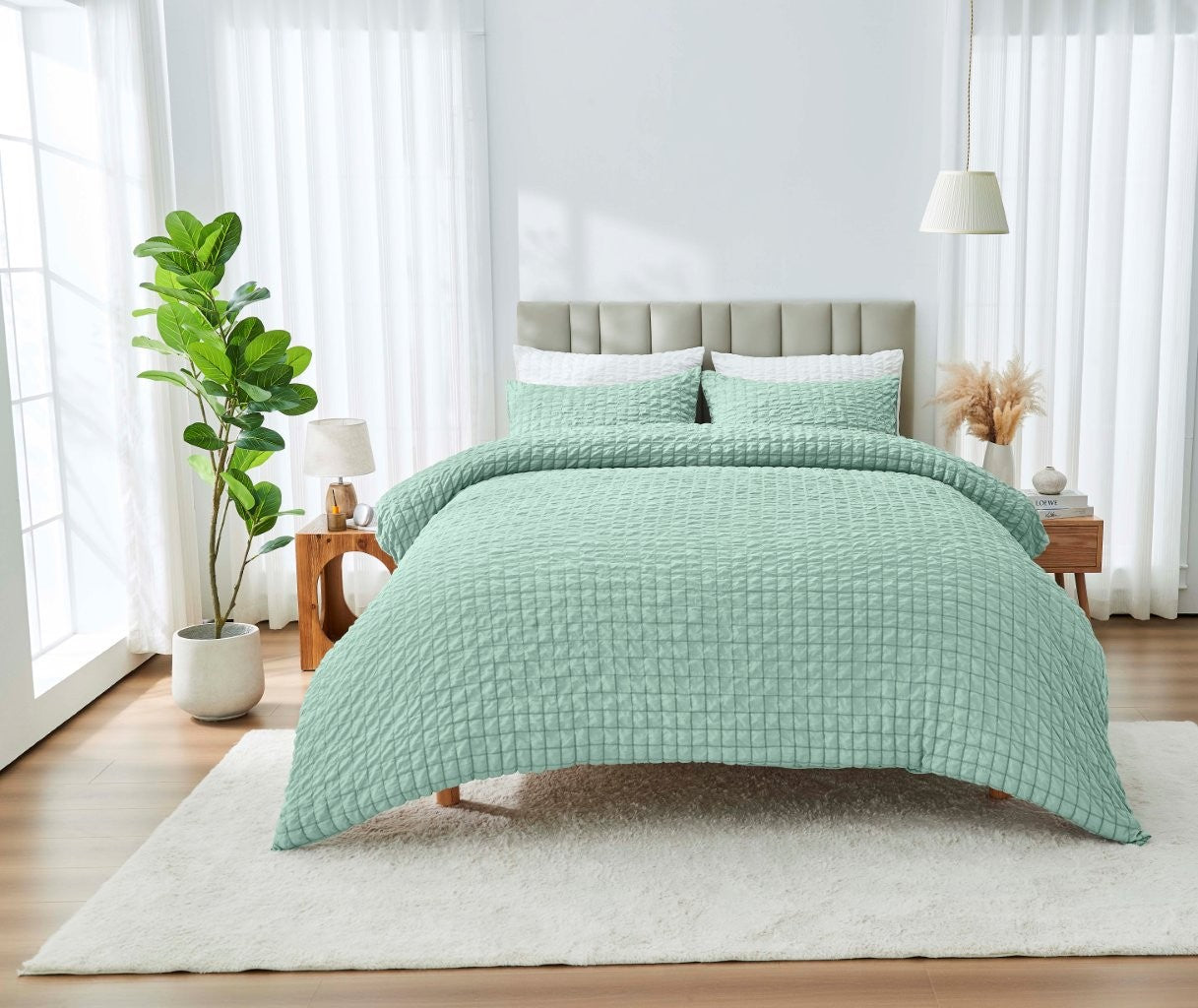Truro Seersucker Duvet Cover Set | 6 Colours