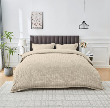 Wells Seersucker Duvet Cover Set | 5 Colours