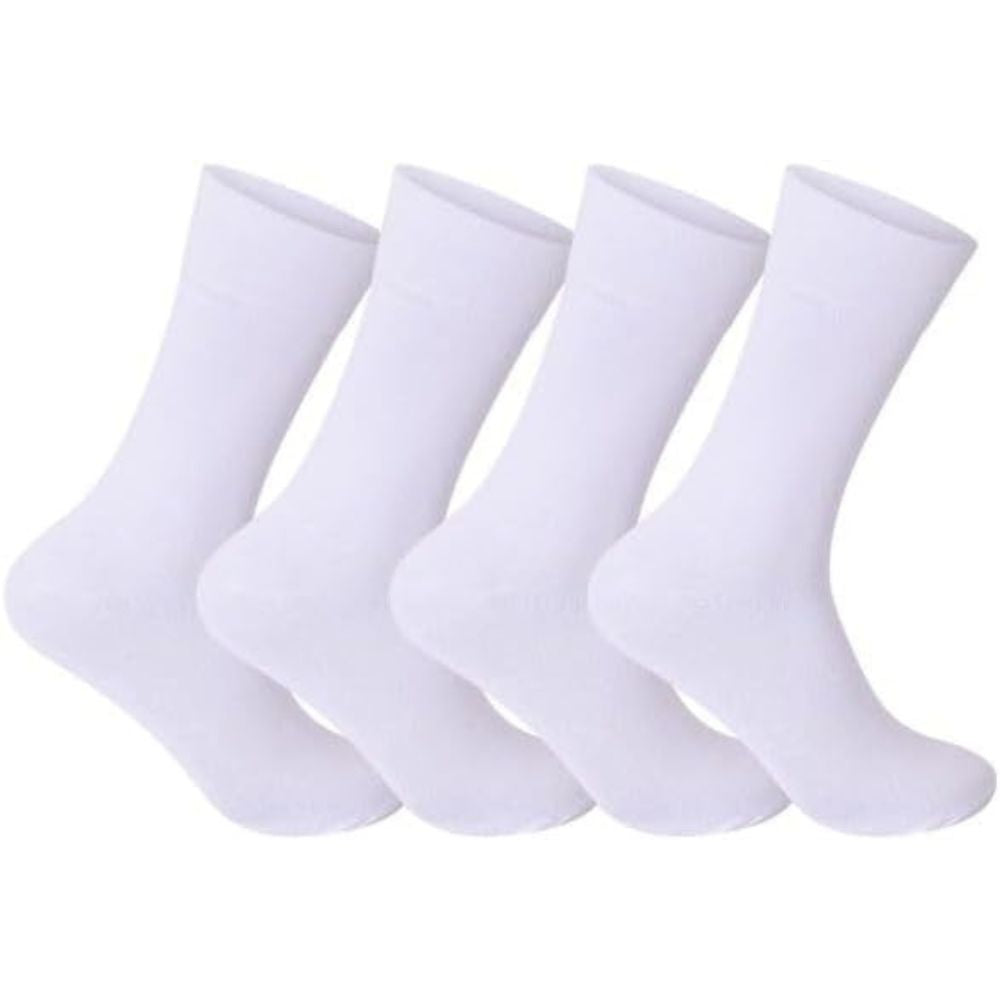 White Men’s Diabetic Socks | Size 6 - 11