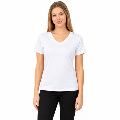 White V-Neck T-Shirt