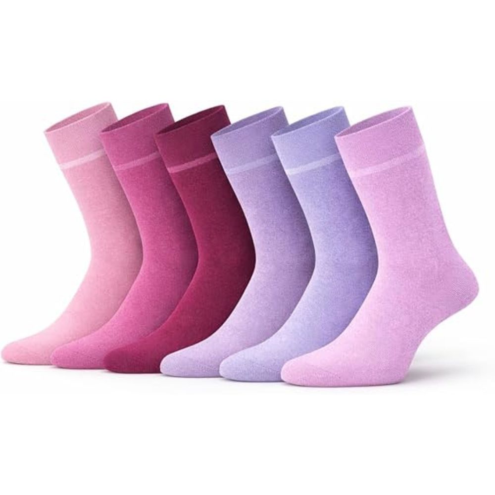 Lilac Fuchsia Women’s Diabetic Socks | Size 4 - 7