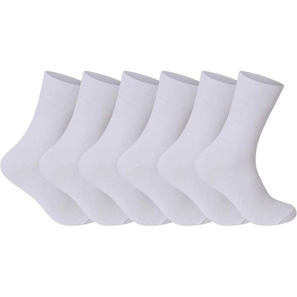 White Women’s Diabetic Socks | Size 4 - 7
