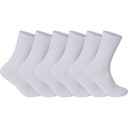 White Women’s Diabetic Socks | Size 4 - 7