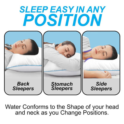 Adjustable Water Pillow | 300TC Cotton Cover