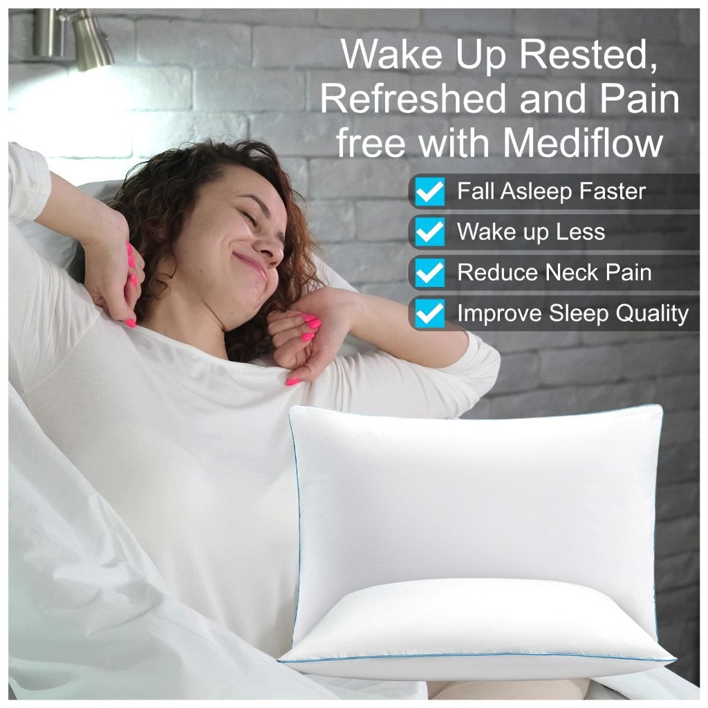 Adjustable Water Pillow | 300TC Cotton Cover