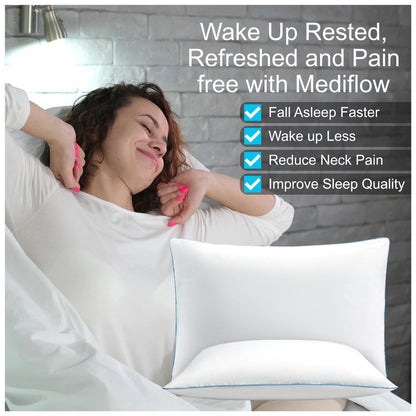 Adjustable Water Pillow | 300TC Cotton Cover