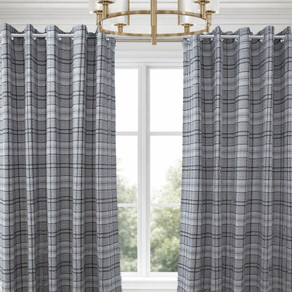 Woven Check Blackout Curtains | 2 Colours