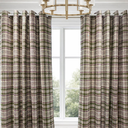 Woven Check Blackout Curtains | 2 Colours