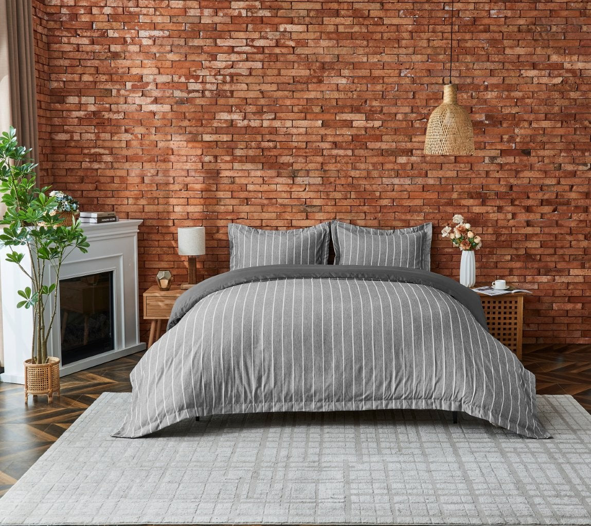 Wrexham Seersucker Duvet Cover Set | 3 Colours