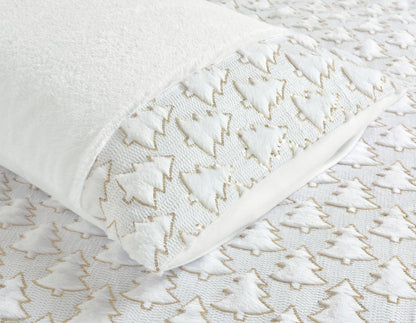 Christmas Tree Teddy Fleece Duvet Cover Set | 3 Colours