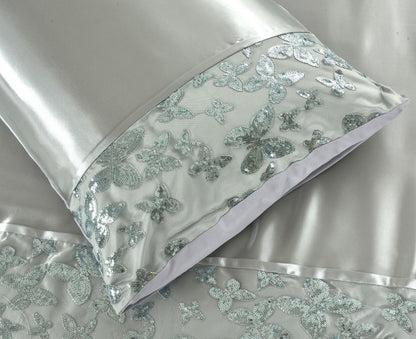 Aisha Embroidered Duvet Cover Set | 2 Colours