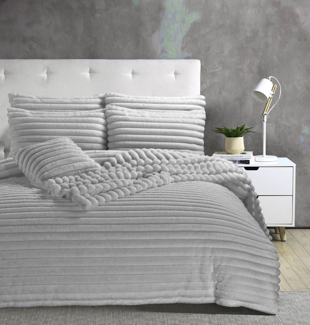 Big Cord Teddy Fleece Duvet Cover Set | 4 Colours