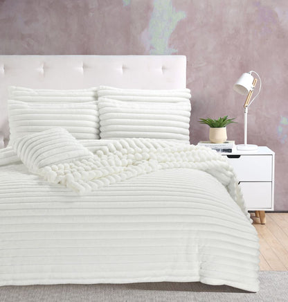 Big Cord Teddy Fleece Duvet Cover Set | 4 Colours