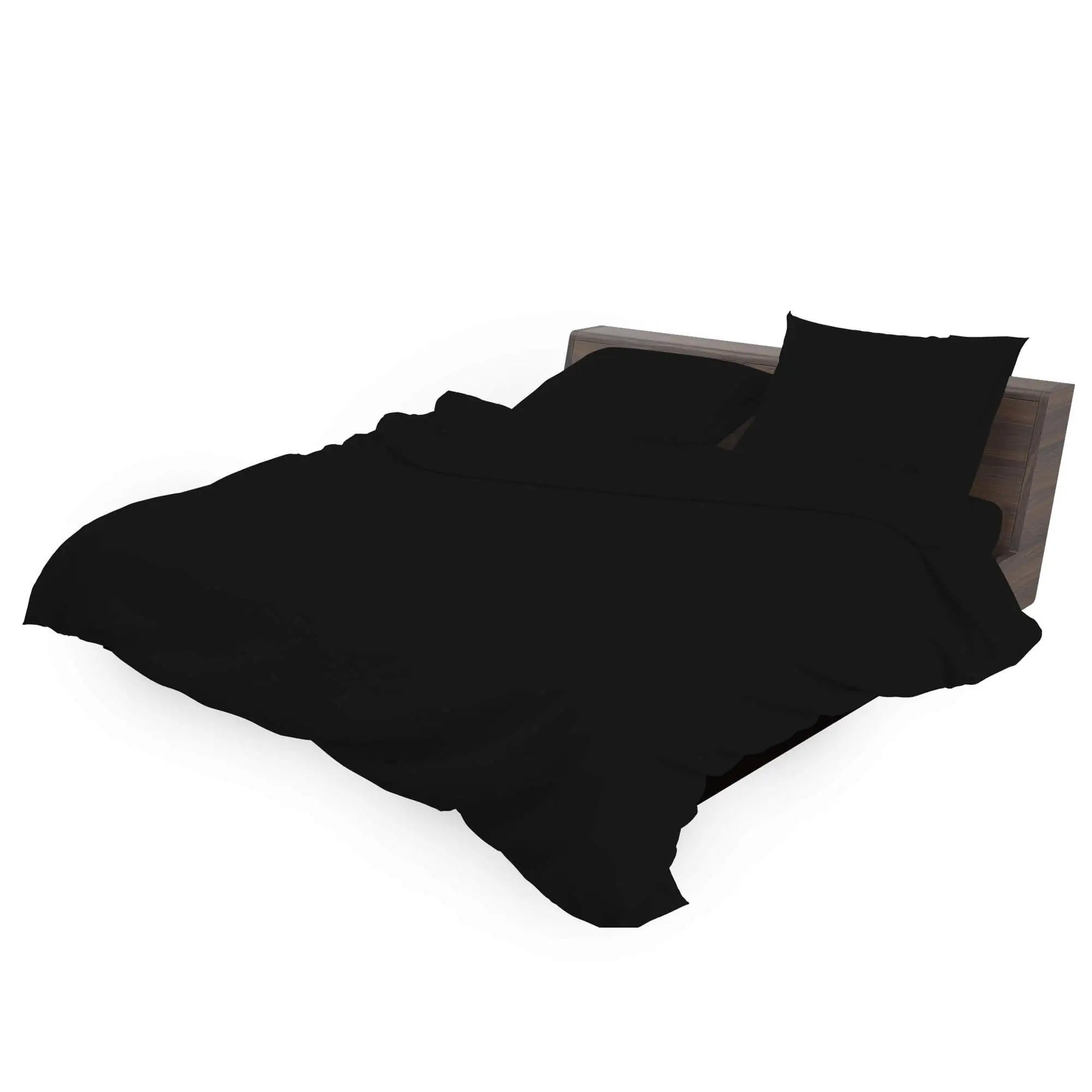 black bedding duvet cover set