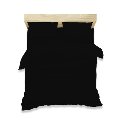 black duvet cover bedding set