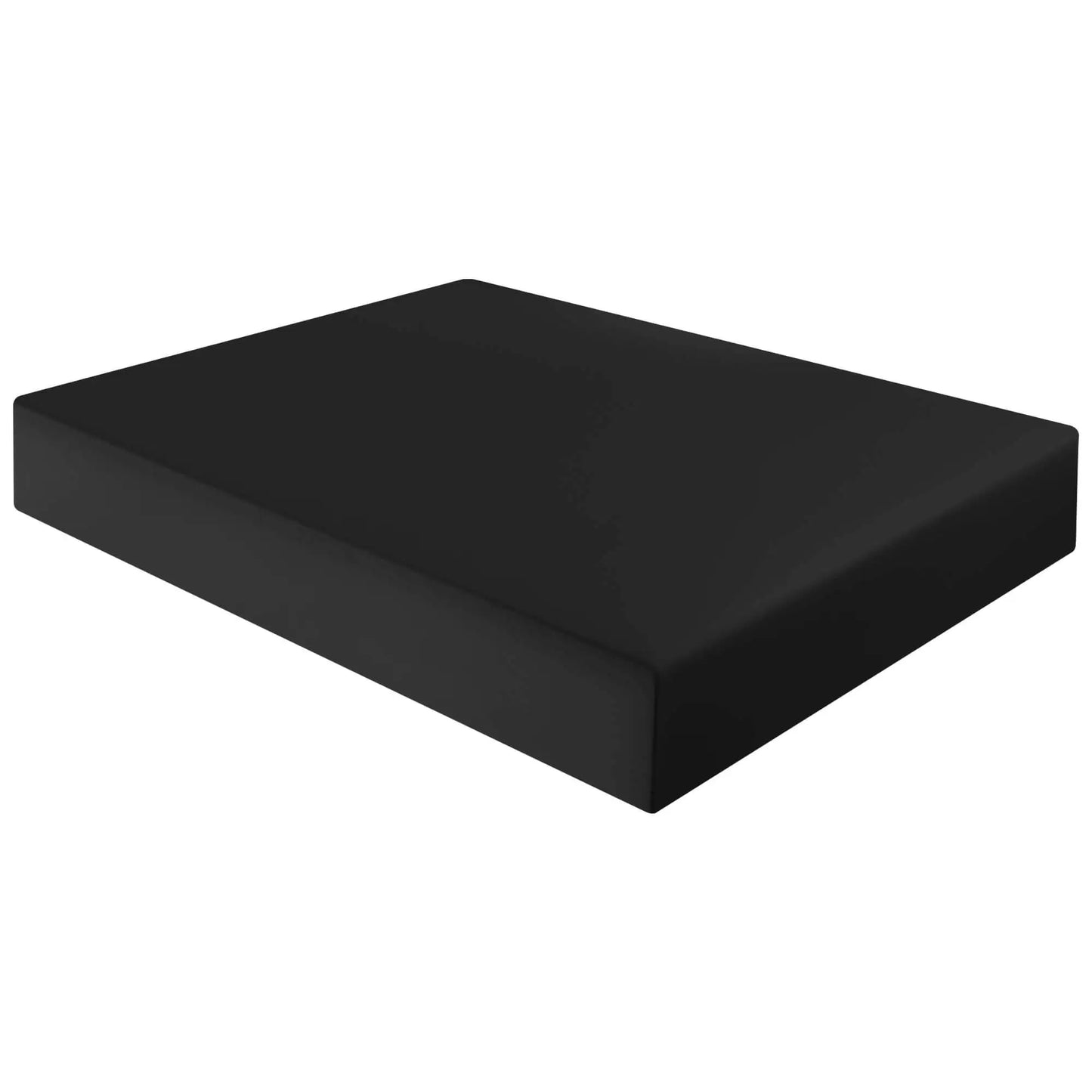 black poly cotton fitted bed sheet