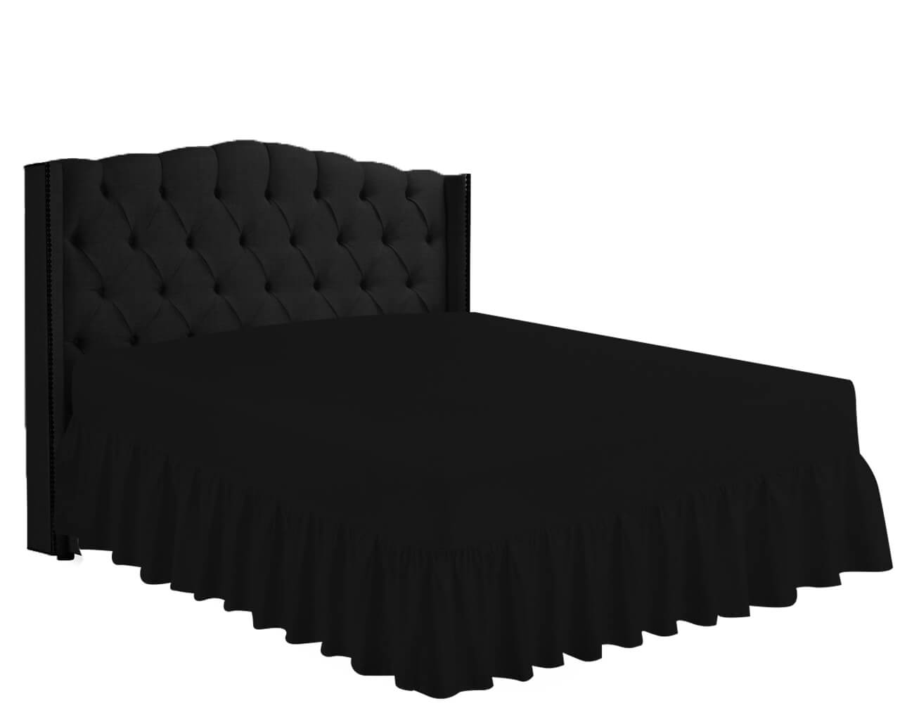 black fitted valance sheet