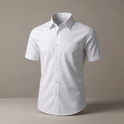 Boys White School Shirt Short Sleeve
