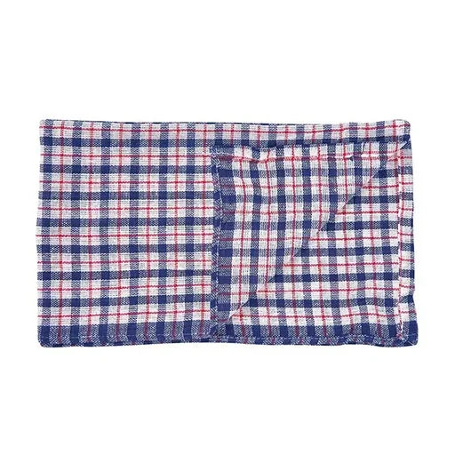 blue coloured check tea towels