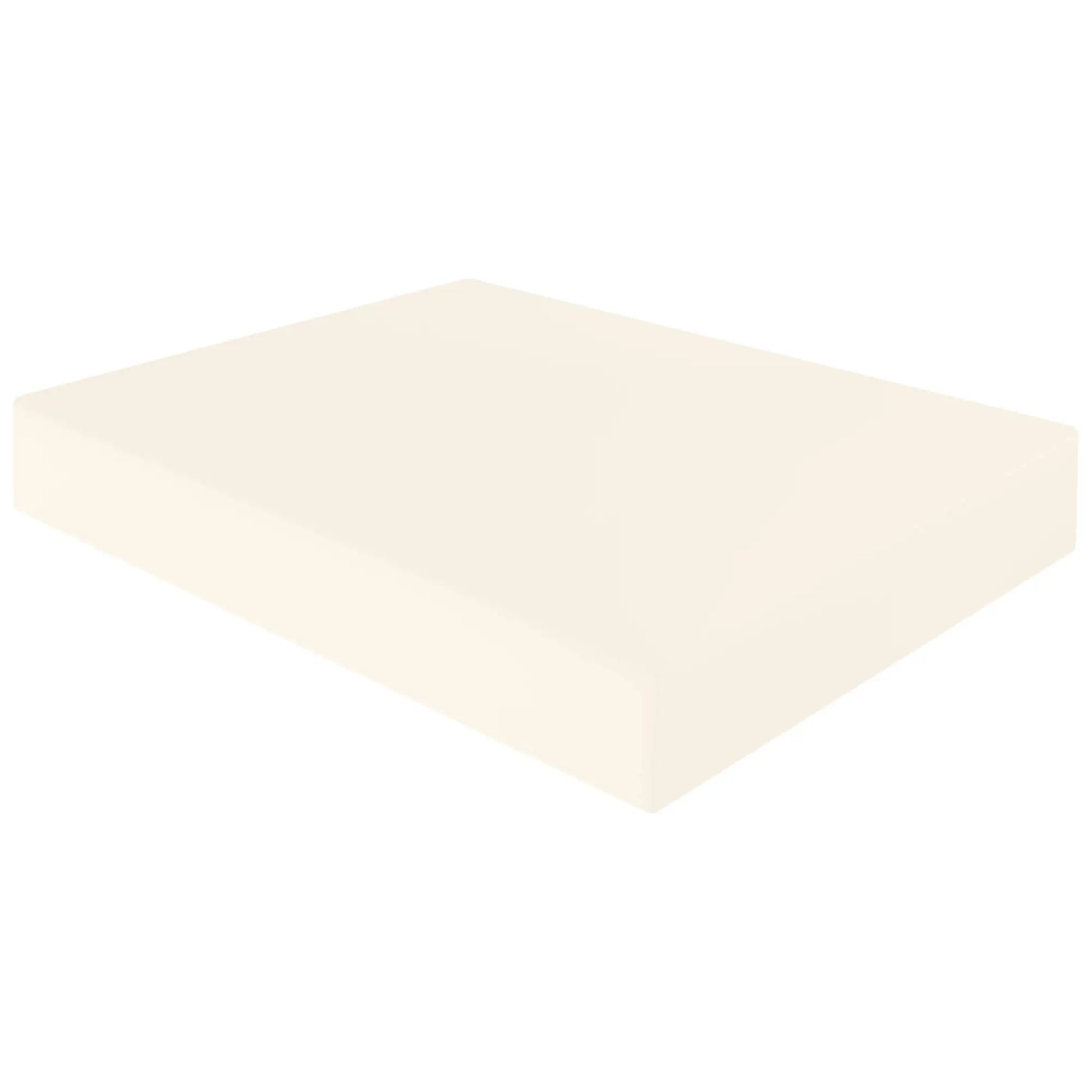 cream poly cotton fitted bed sheet