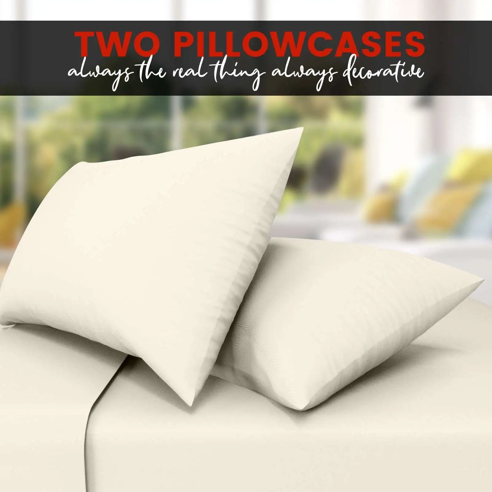 Cream pillow cases best sale